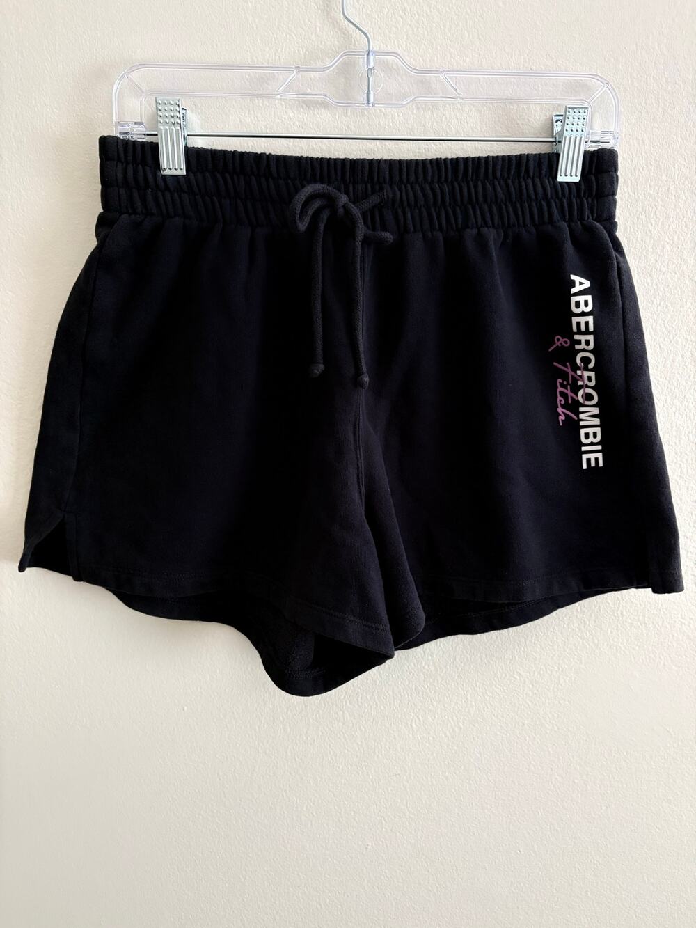 Abercrombie & Fitch Women’s fleece lounge black shorts Size M